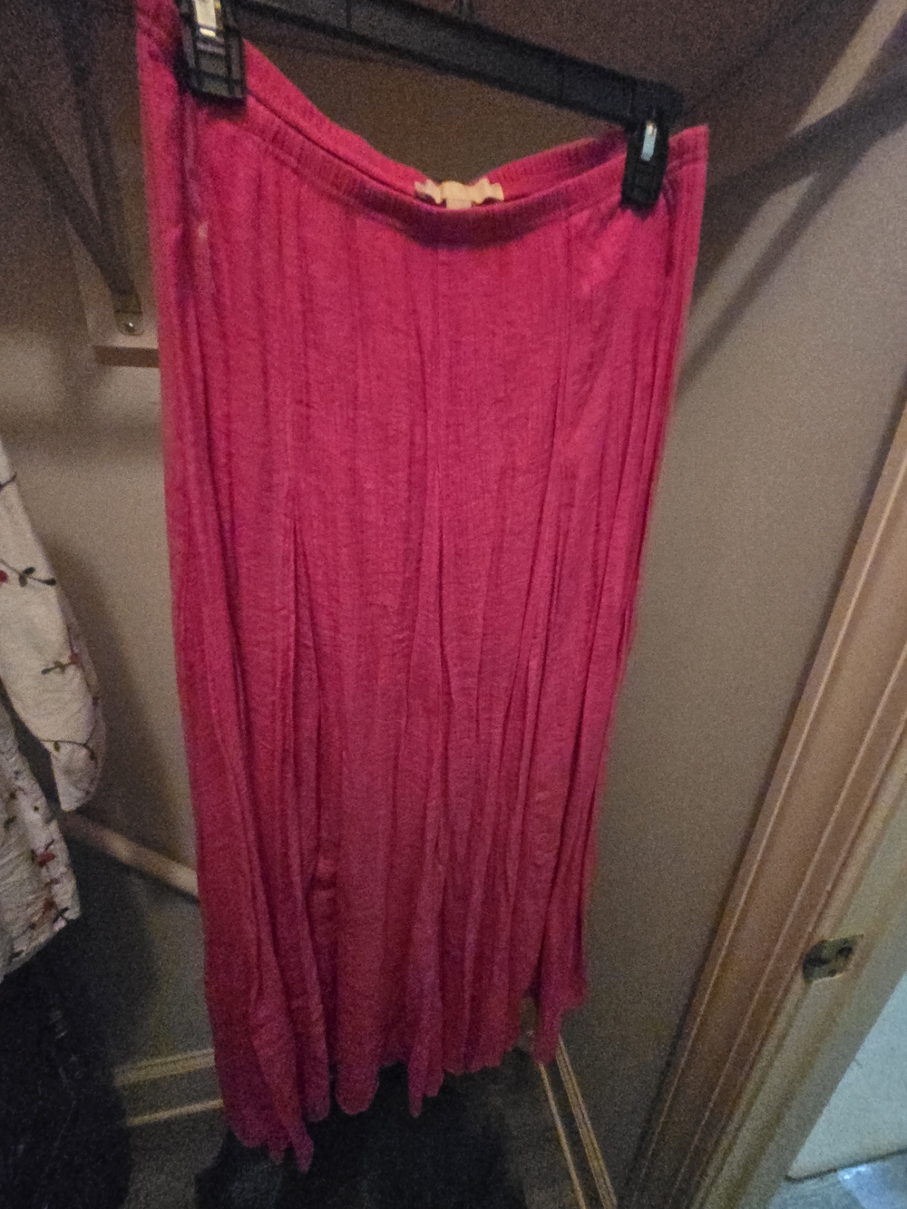 Harlow Hot Pink Maxi Skirt - Flowing A-Line